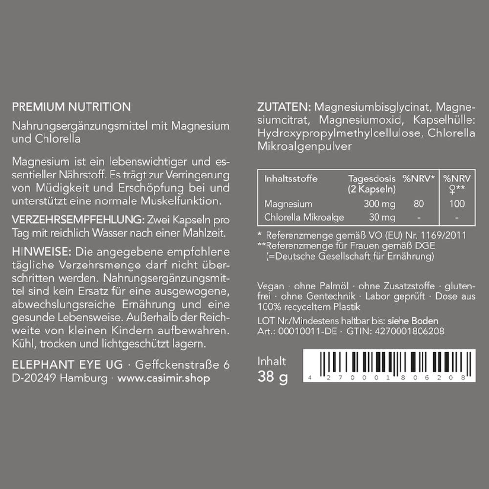 THE ENERGIZER | MAGNESIUM KOMPLEX | FÜR FRAUEN