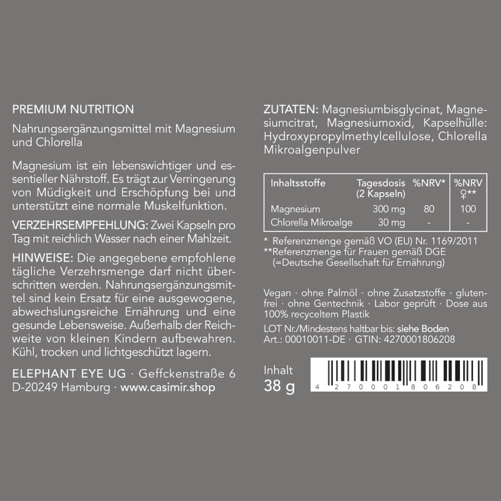 THE ENERGIZER | MAGNESIUM KOMPLEX | FÜR FRAUEN