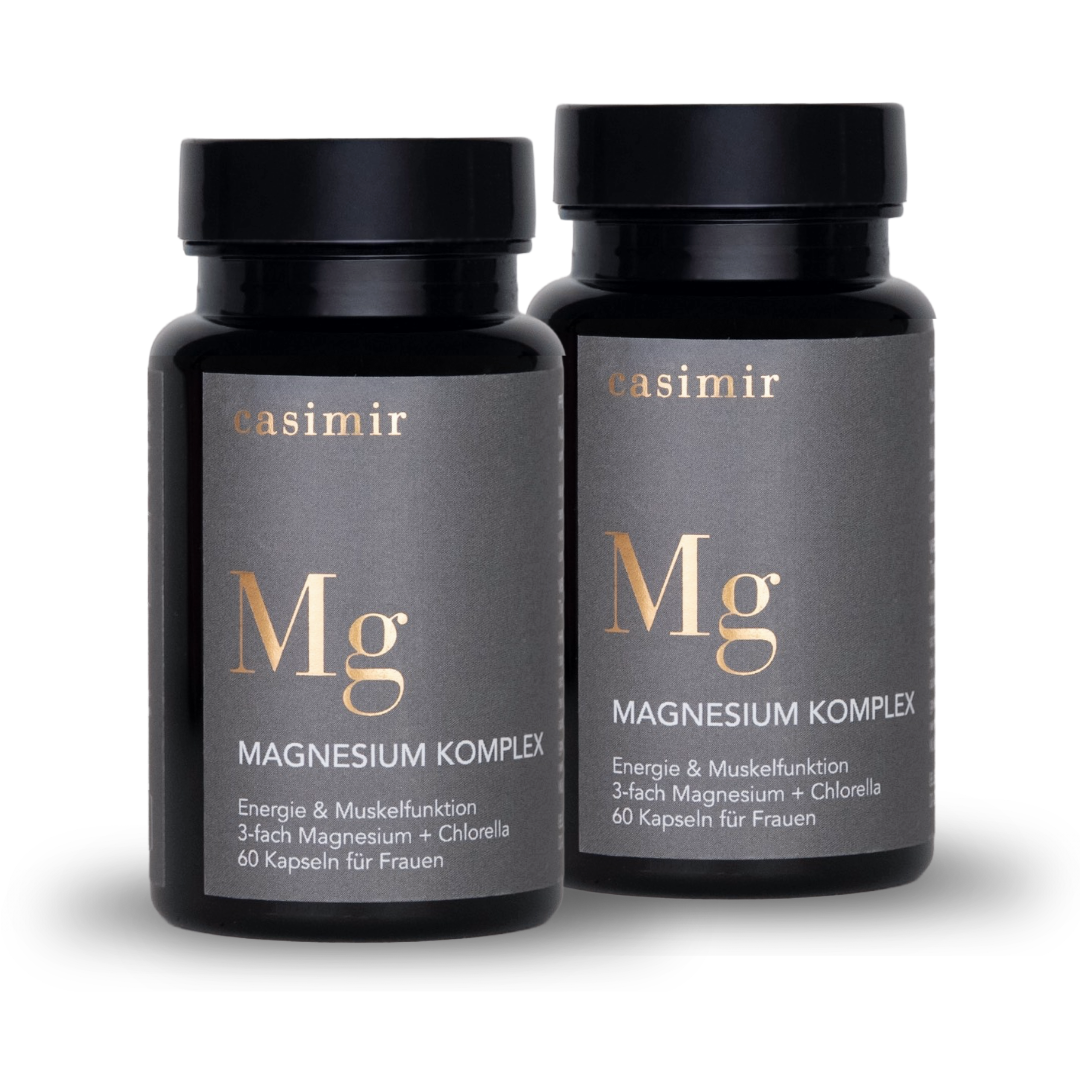 SET 2x MAGNESIUM KOMPLEX 3-FACH FÜR FRAUEN