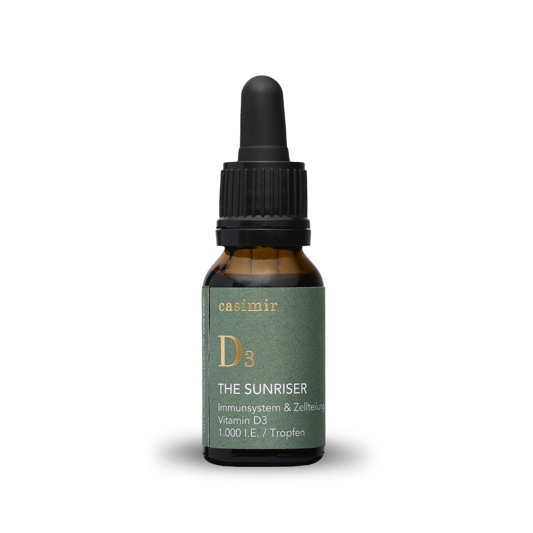 The Sunriser, Vitamin D3 und Vitamin E, 1000 IE in Tropfenform