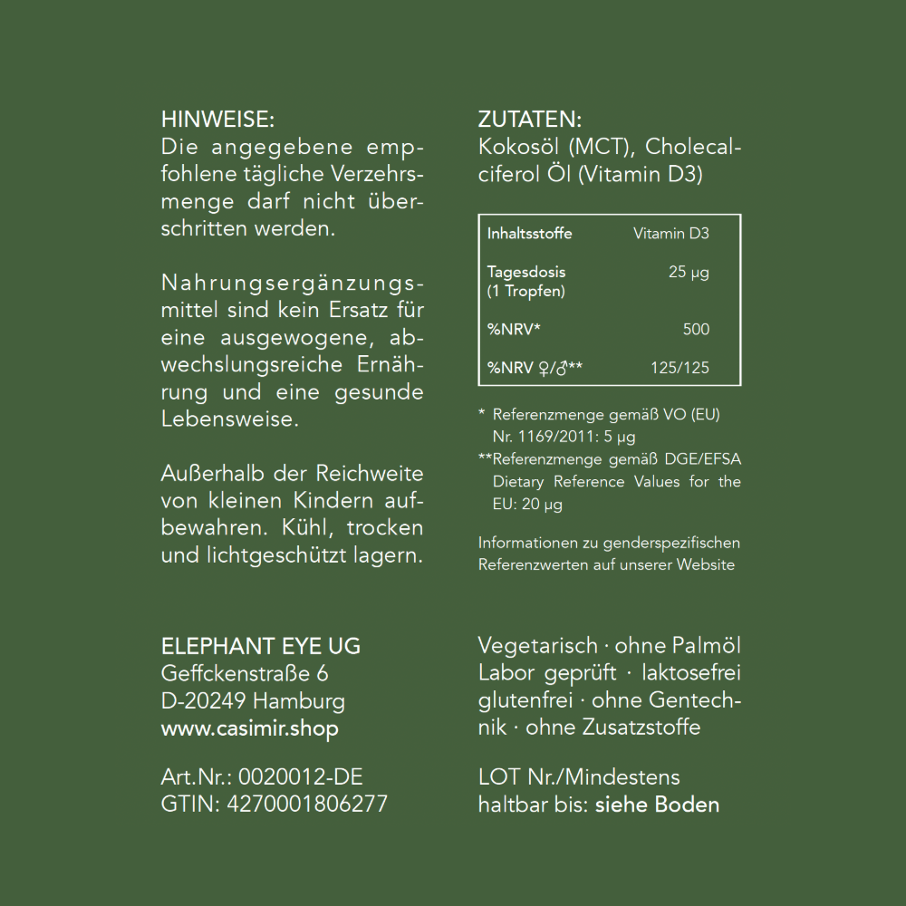 VITAMIN D3 1000 I.E. TROPFEN
