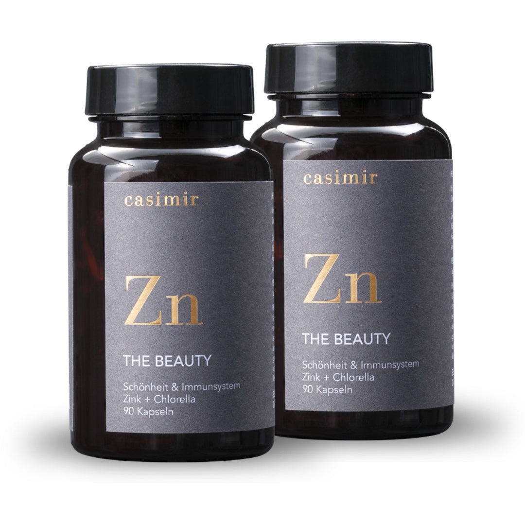 2er Set mit Zink Bisglycinat und Chlorella für Haut, Haare, Nägel und zur Unterstützung des Immunsystems