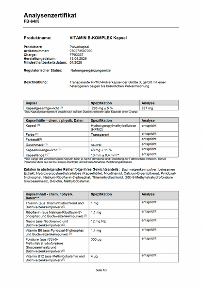 VITAMIN B KOMPLEX (METHYLIERT) FÜR FRAUEN