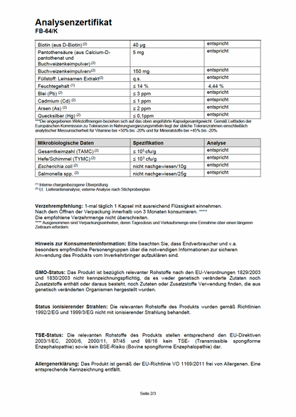 VITAMIN B KOMPLEX (METHYLIERT) FÜR FRAUEN